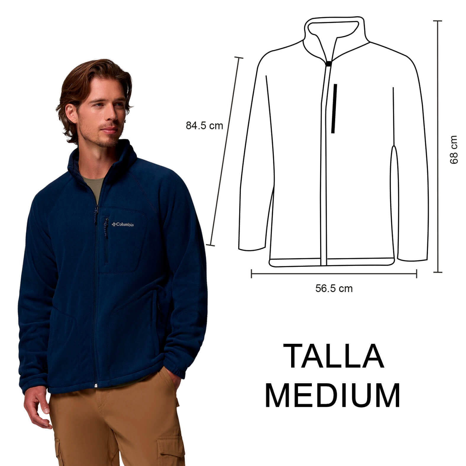 Fleece Polar Columbia Fast Trek en color azul