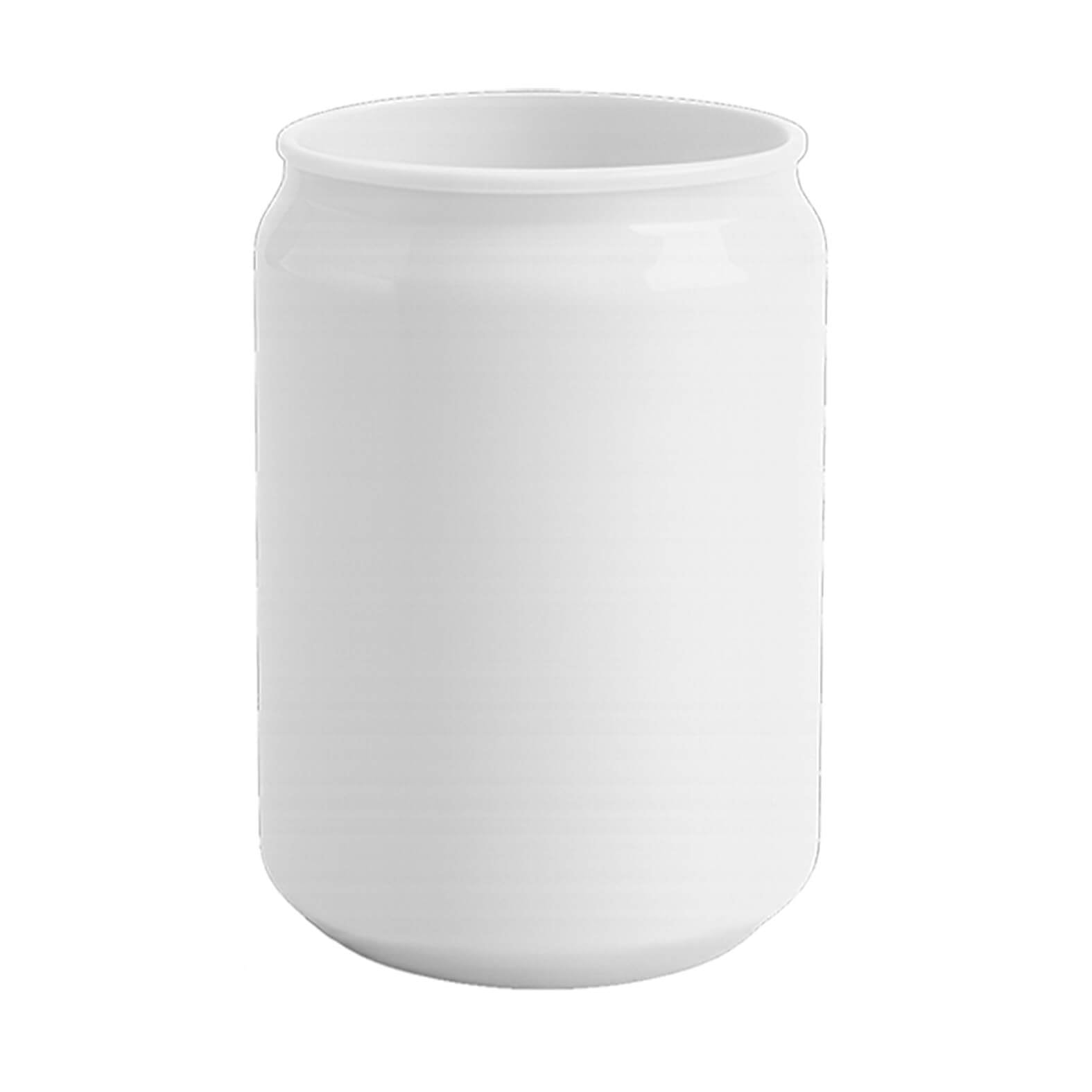 Vaso Fresca en color blanco sólido