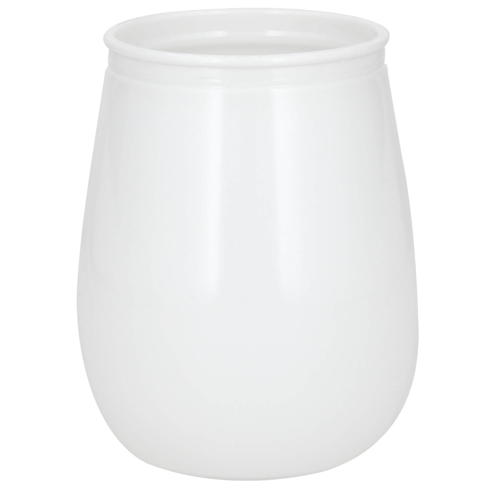 Vaso Bali en color blanco sólido