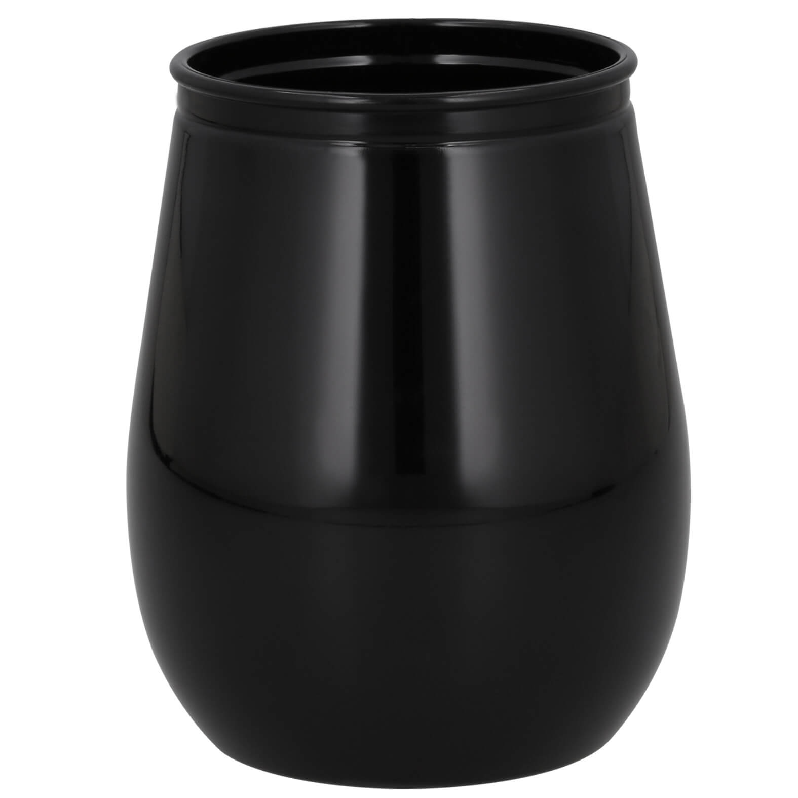 Vaso Bali en color negro sólido