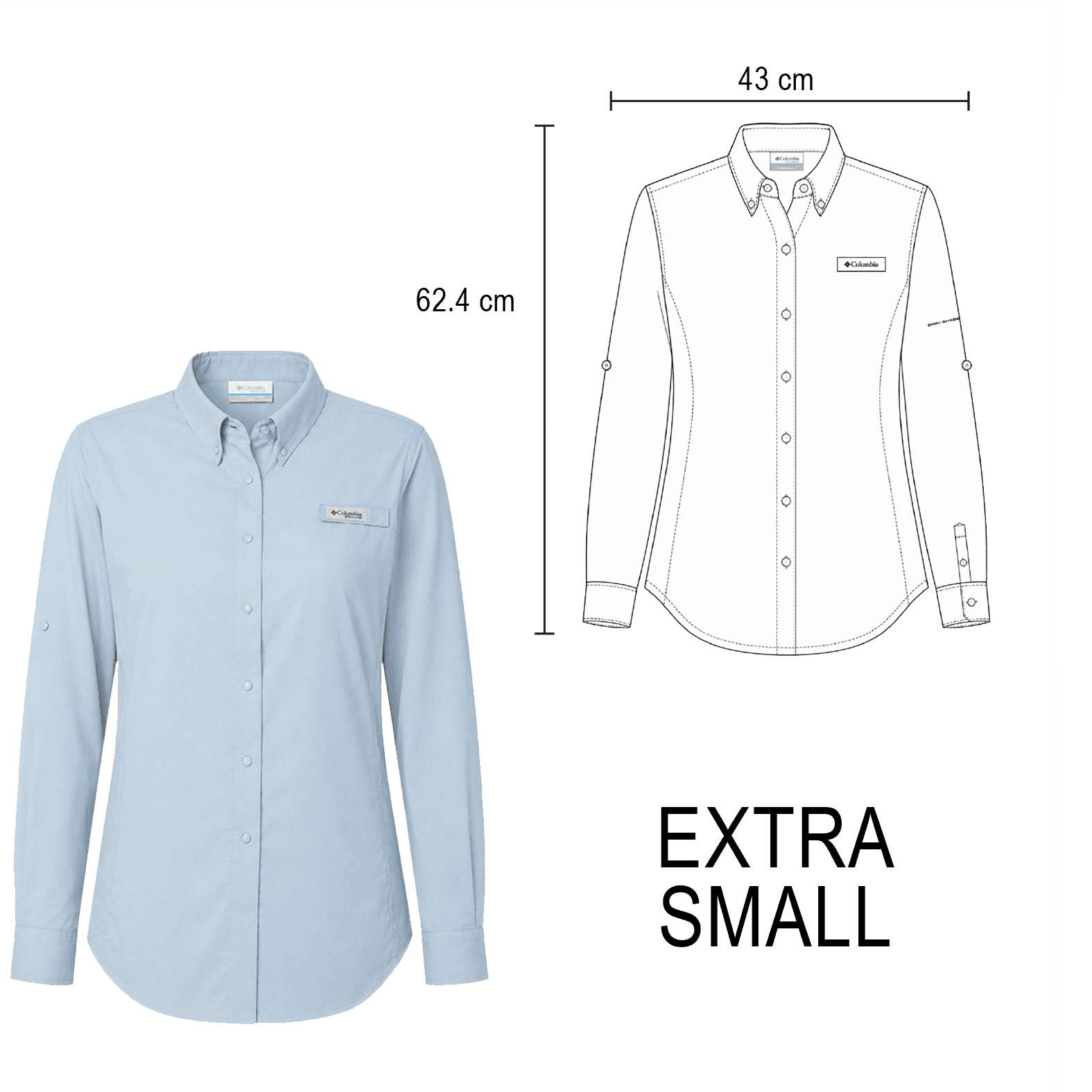 Camisa de Manga Columbia Tamiami Women Ml